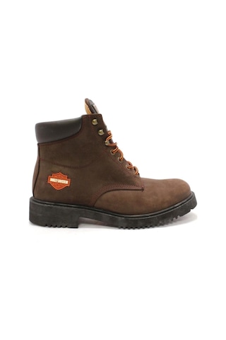 Harley Davidson 556 Mid Dark Brown Nubuk Erkek Bot