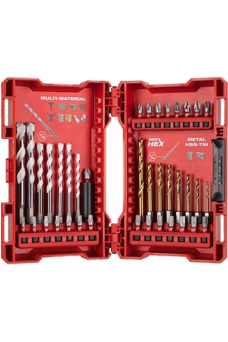 Milwaukee Darbeli Tornavida Matkap Ucu Seti 39 Parça 4932479853