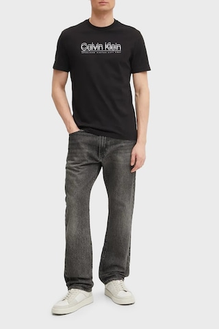 Calvin Klein Erkek T Shirt K10k114149 Beh Siyah Siyah