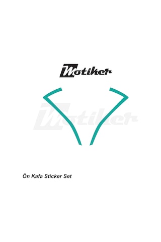 Cfmoto 250sr Ön Kafa Sticker Etiket Modeli Turkuaz