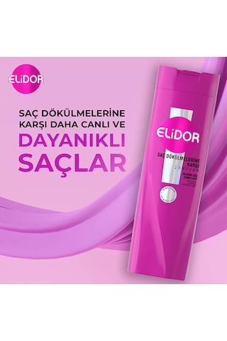 Elidor Saç Dökülmelerine Karşı Bakım Şampuanı 3 x 400 ML
