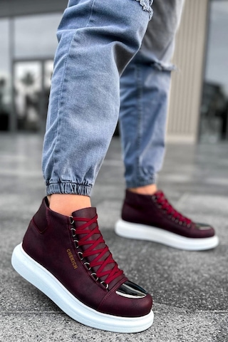 Saklımoda Ch267 Cbt Roma Mirror Erkek Bot Bordo Çok Renkli