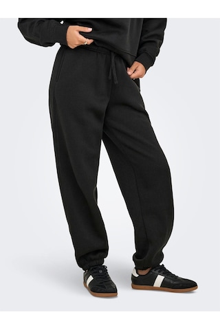 Only Onlbest Lıfe Cuff Pant Swt Noos Kadın Black Eşofman Altı - 15357504 Siyah