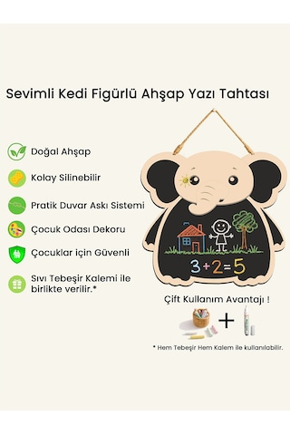 Ncpuzzles Fıl Yazı Tahtası Çok Renkli