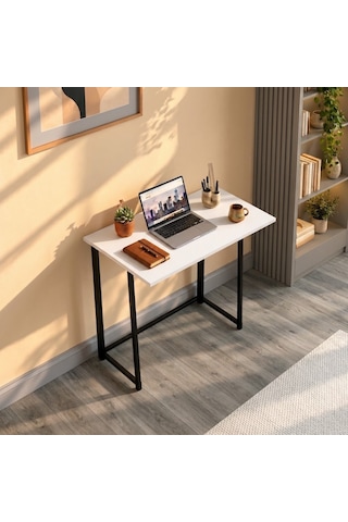 FahrettinKüçük 3290 Work Katlanır Çalışma Masası Beyaz