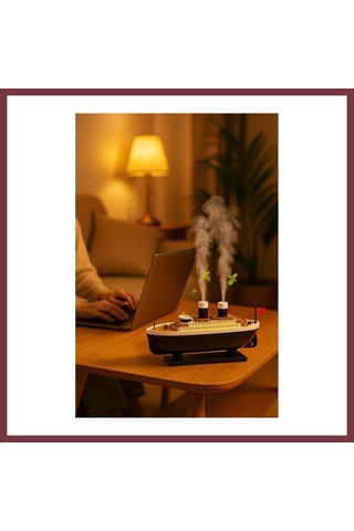 Storeşahin Jellyfish Gemi Tasarimli Aroma Difuzor Led Efektli Shn0720