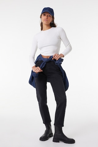 Lee Carol Regular Fit Normal Kesim Yüksek Bel Düz Paça Antrasit Kadın Esnek Jean Denim Kot Pantolon L30U01758 Antrasit