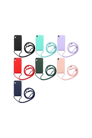 Apple Uyumlu iPhone XR 6.1 Kılıf Zore Ropi Kapak-Turkuaz