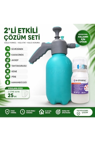 Bayer K-othrine Sc 50 + Basınçlı El Pompası 2 Li Set Bayer K-othrine Sc 50 + Basınçlı El Pompası 2 Li Set