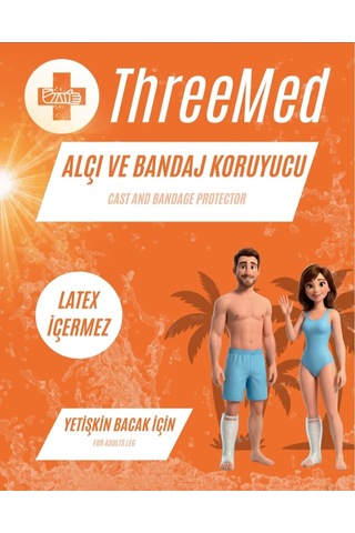 Alçı Ve Bandaj Koruyucu - Yetişkin Bacak Kırık Bandaj Gibi Durumlar İçin Banyo Ve Duş Ürünü Alçı Bonesi Her Islak Alanda Kullanım Şeffaf