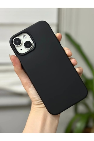 İphone 13/14 Uyumlu Lansman Kılıf Leke Kir Su Tutmayan Yüzey İçi Kadife Mükemmel Hissiyat Siyah