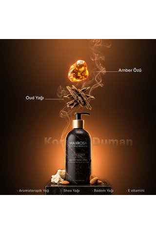 Maxrosa Aromatherapy Dark Amber & Oud Sıvı Sabun 500 Ml