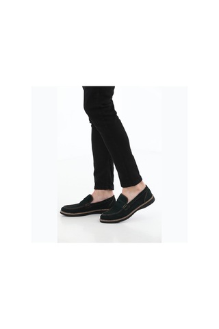 M.Karaca Hakiki Deri Ortopedik Klasik Erkek Ayakkabı Yeşil