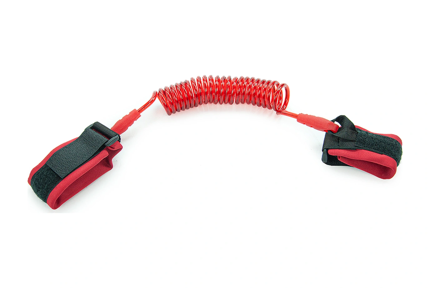 Hac Umre Çocuk Güvenlik Bilekliği Kayıp Önleyici Spiral Kordon - Kırmızı Kırmızı