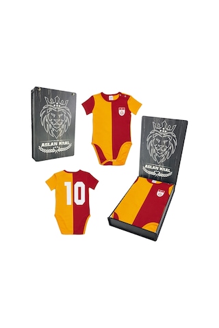Galatasaray Forma Metin Oktay Bebek Zıbın Ahşap Kutulu Gri