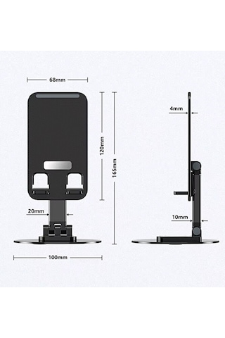 Ayarlanabilir Telefon Ve Tablet Tutucu Stand / Katlanabilir / 360