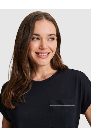Pierre Cardin Siyah Comfort Fit Basic Tişört 50323602-vr046