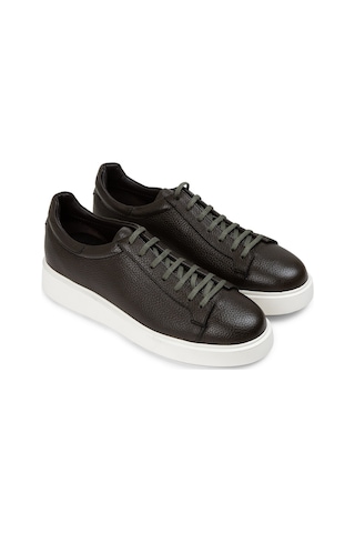 Deery Hakiki Deri Haki Erkek Sneaker Ayakkabı - 01954mhake01 Haki