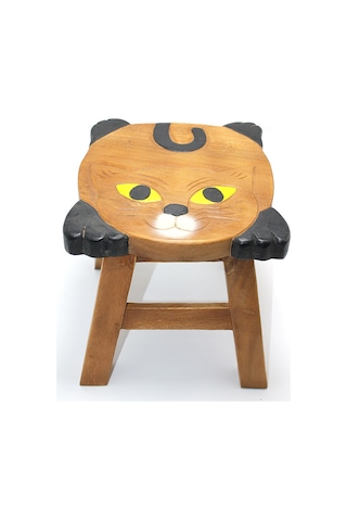 River World Küçük Boyutta Tabure Çocuklar İçin Kahverengi