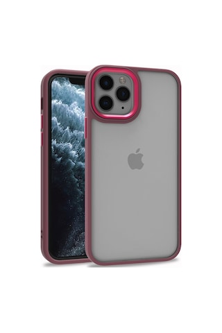 Apple Uyumlu iPhone 11 Pro Max Uyumlu Zore Flora Kılıf-kırmızı Kirmizi -