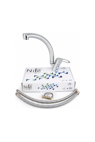 Bks Nile Eviye Kuğu Lavabo Bataryası 40 Mm 4004 beyaz