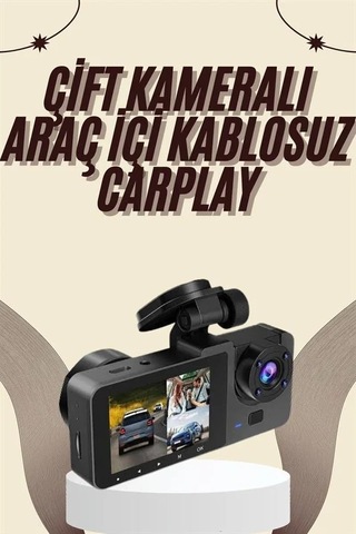 Gece Görüşlü Dvr 3 Lensli Araç İçi Sürüş Kamerası Video Kaydedici 26289869