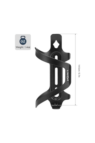 Lixada Hafif Bisiklet Şişe Tutucu Alaşım Mtb Su Şişesi Y12001b Siyah Siyah