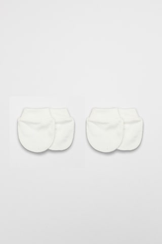 Erturkstore 2li Penye Eldiven Basıc 90108 Ekru Çok Renkli