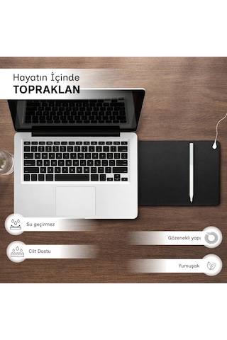 Deepflex Topraklama Matı Seti Kablo + Priz Adaptörü Dahil Kaydırmaz, Suya Dayanıklı 25x35 Cm Siyah