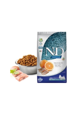 N&D Ocean Balıklı ve Portakallı Küçük Irk Tahılsız Yetişkin Köpek Maması 2500 G