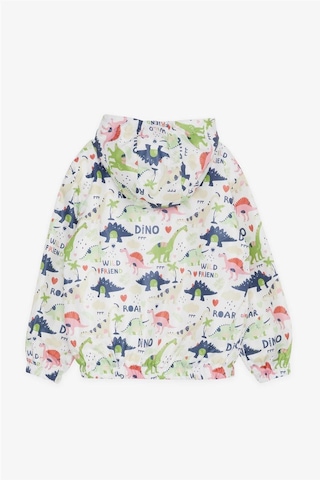 Breeze Girls & Boys Erkek Çocuk Yağmurluk Savaşcı Dinozor Desenli 1-5 Yaş, Ekru