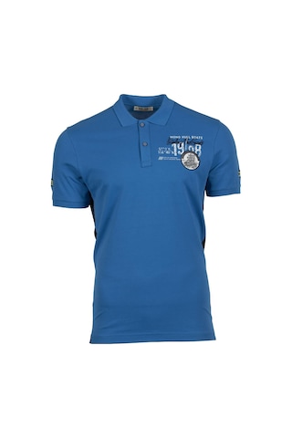 AR-MA Arma Erkek Slim Fit Polo Yaka Tişört Y9tyo7985 Mavi