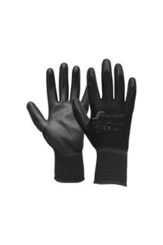 Sander Siyah PU Montaj Eldiveni 8 Numara