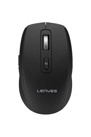 Lenyes Ws106 Yapay Zeka Destekli Çift Bluetooth Bağlantılı 2.4g Kablosuz Mouse 1200 Dpı Siyah Ws106