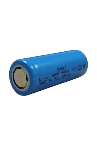 3.7v Li-ion 18500 1500 Mah 10c Şarjlı Pil