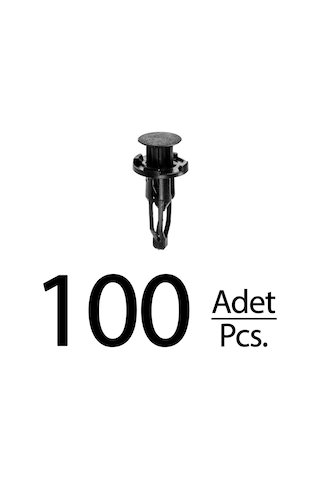 Lexus Rx350 Rx450h Toyota Celica Corolla Echo Yaris İçin Tampon Klips - 100 Adet 1 Adet / Siyah