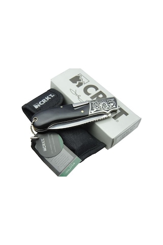 Crkt Cr 0011 Kamp Çakı 20 CM - Maun &Amp Metal İşlemeli Sap Gümüş