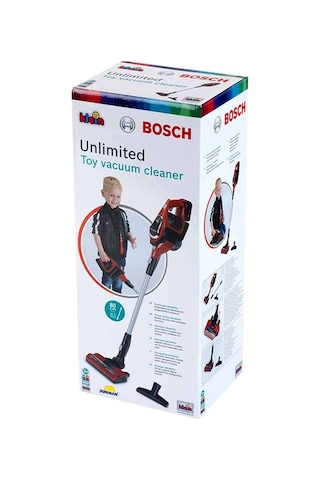 Bosch Unlimited Sesli Ve Işıklı Oyuncak Dikey Süpürge Kırmızı