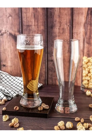 Pasabahce Cam Bardak 665 Ml Bira İçin, 6 Adet 10944913 Beyaz