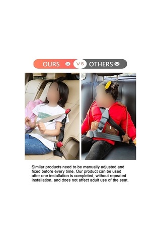 Tongxida Araba Çocuk Koltuğu Emniyet Kemeri Ayarı Kırmızı, Çarpışma Önleyici Limit Sabitleyici