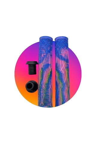 17 Cm Mtb Bmx Freeride Elcik Silikon Bisiklet Elcik Kaymaz Yapı Dirt Jump Bisiklet Elciği Mor Mavi Pembe - Beyaz