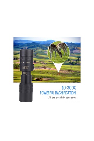 Samdoo 10-300x40 Monoküler Teleskop, Tripod Ve Telefon Tutucu İle, Yeşil Filmi Lens Ve Bak4 Prisma, Kuş Gözlem Ve Seyahat İçin