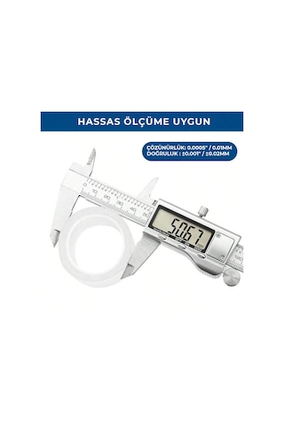 Paslanmaz Çelik Dijital Göstergeli Kumpas 150mm Kalınlık Ölçer