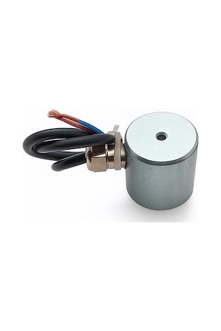 Ø40 40 Mm 24v Elektromıknatıs M6 Bağlantılı, Yandan Kablolu, %100 Çalışma, Sürekli Kullanım Tipi Güçlü Endüstriyel Elektromıknatıs