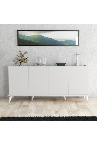 1602 Elegante 180 Cm Modern Konsol Beyaz