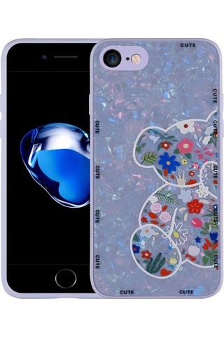 Apple Uyumlu iPhone 7 Kılıf Desenli Sert Silikon Zore Mumila Kapak (551720504)