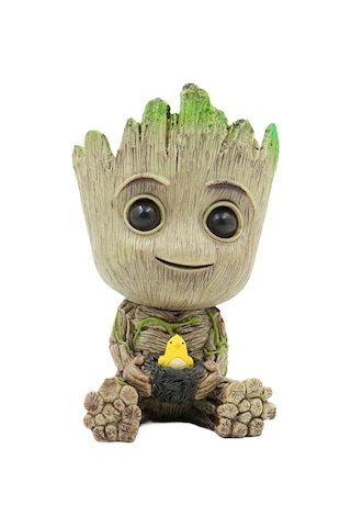 Hqgoodstore Yeni Akvaryum Peyzaj Aksesuarları Reçine Pnömatik Akvaryum Dekorasyon Groot Treehouse Galaxy Koruyucu Saksı