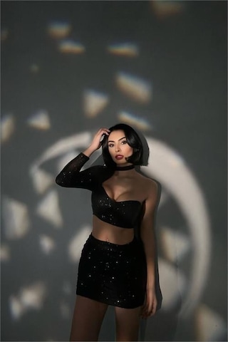 Dip Moda Kadın Siyah Mini İkili Payet Takım Dpnbdf096 Siyah
