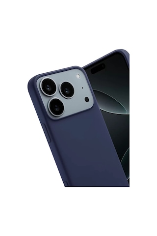 Hmngoakkllby Apple Apple iPhone Uyumlu 17 Pro Max/18 Pro Max First Silikon - Lacivert Akllhmng standart