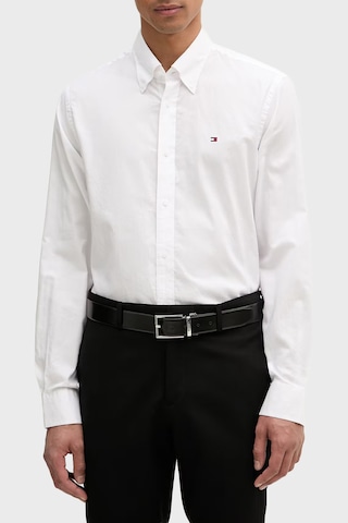 Tommy Hilfiger % 100 Pamuk Regular Fit Düğmeli Yaka Gömlek Erkek Gömlek Mw0mw42936 Ybr Beyaz